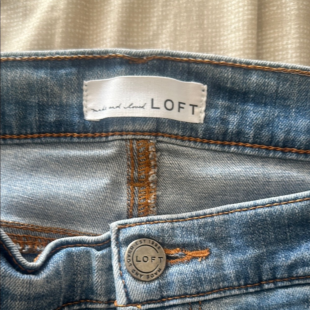 LOFT Women's Straight Leg Jeans - Light Blue